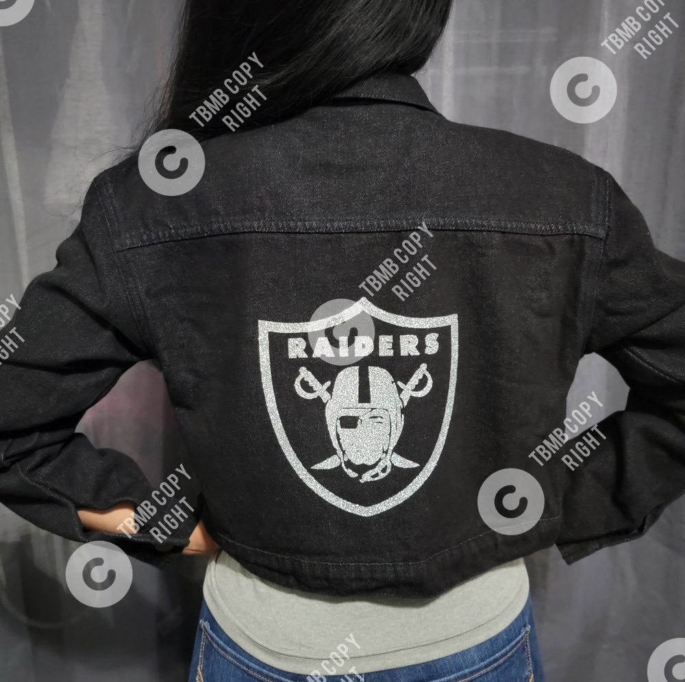 Custom Raiders Jean Jacket